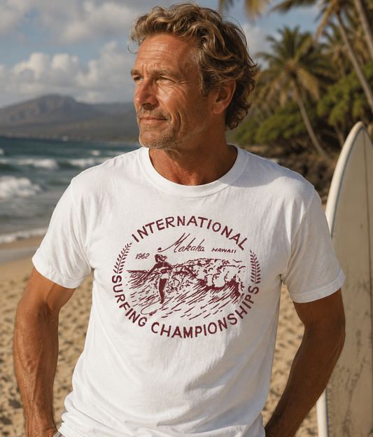 Makaha International Surf Championships – Hawai‘i 1962 – Vintage Surf Tee
