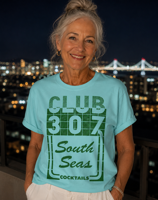 Club 307 South Seas – Cocktail Lounge Era – Vintage Tiki Tee