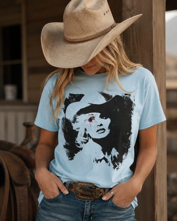 Dolly Cowgirl Star Tee | Vintage Western Graphic Shirt