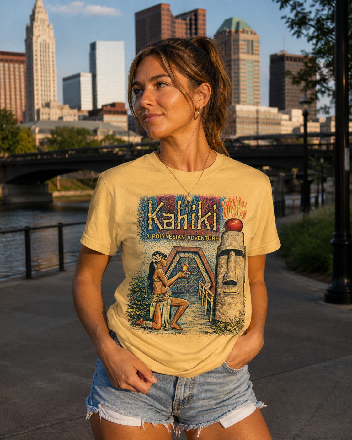 Kahiki Nights – Polynesian Adventure – Vintage Tiki Tee St Louis