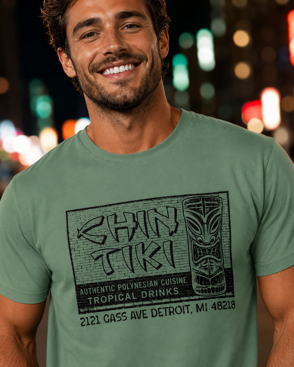 Chin Tiki – Detroit’s Lost Polynesian Palace – Vintage Tee