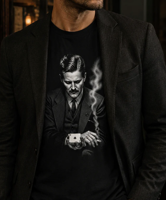 Dai Vernon Shirt “The Professor” Vintage Magic T-Shirt. Dark