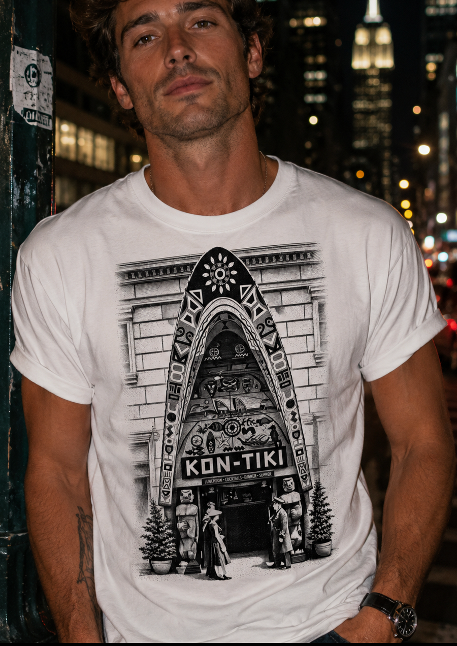Kon-Tiki – Manhattan Supper Club Era – Vintage Tiki Tee