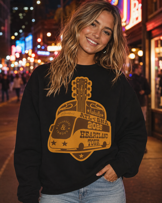 Heartland Tour 2025 - DTF - ATL to BNA Country Mystery Crewneck