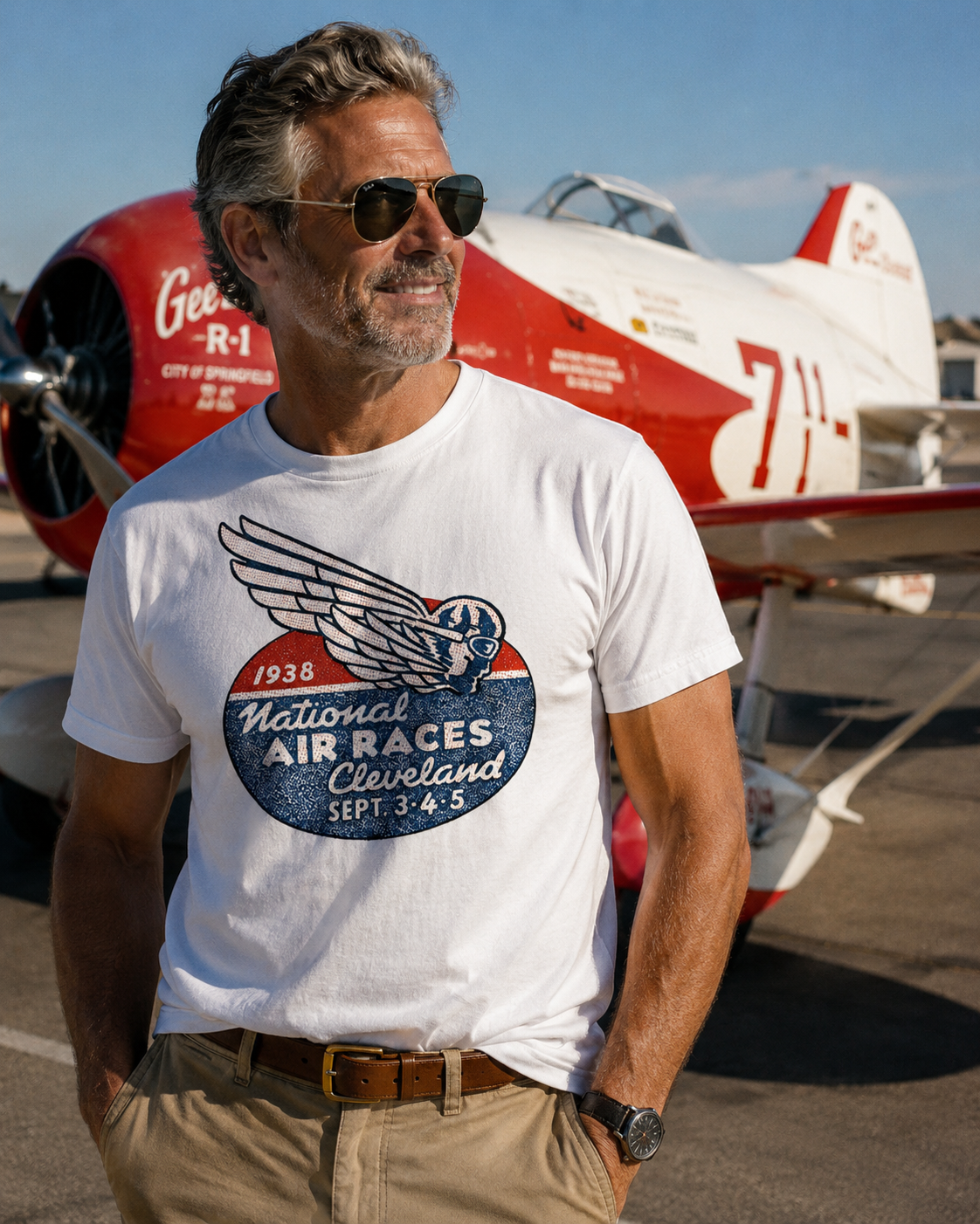 1938 National Air Races – Cleveland – Vintage Aviation Tee