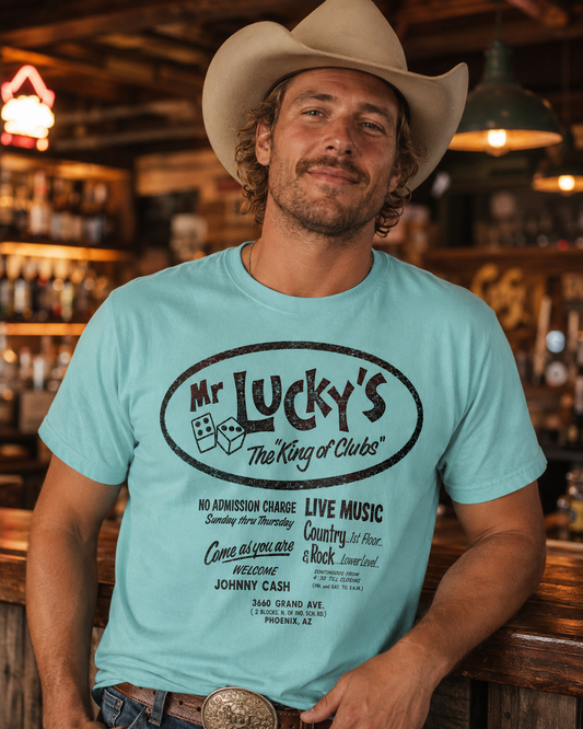 Mr. Lucky’s – “The King of Clubs” – Phoenix Vintage Tee