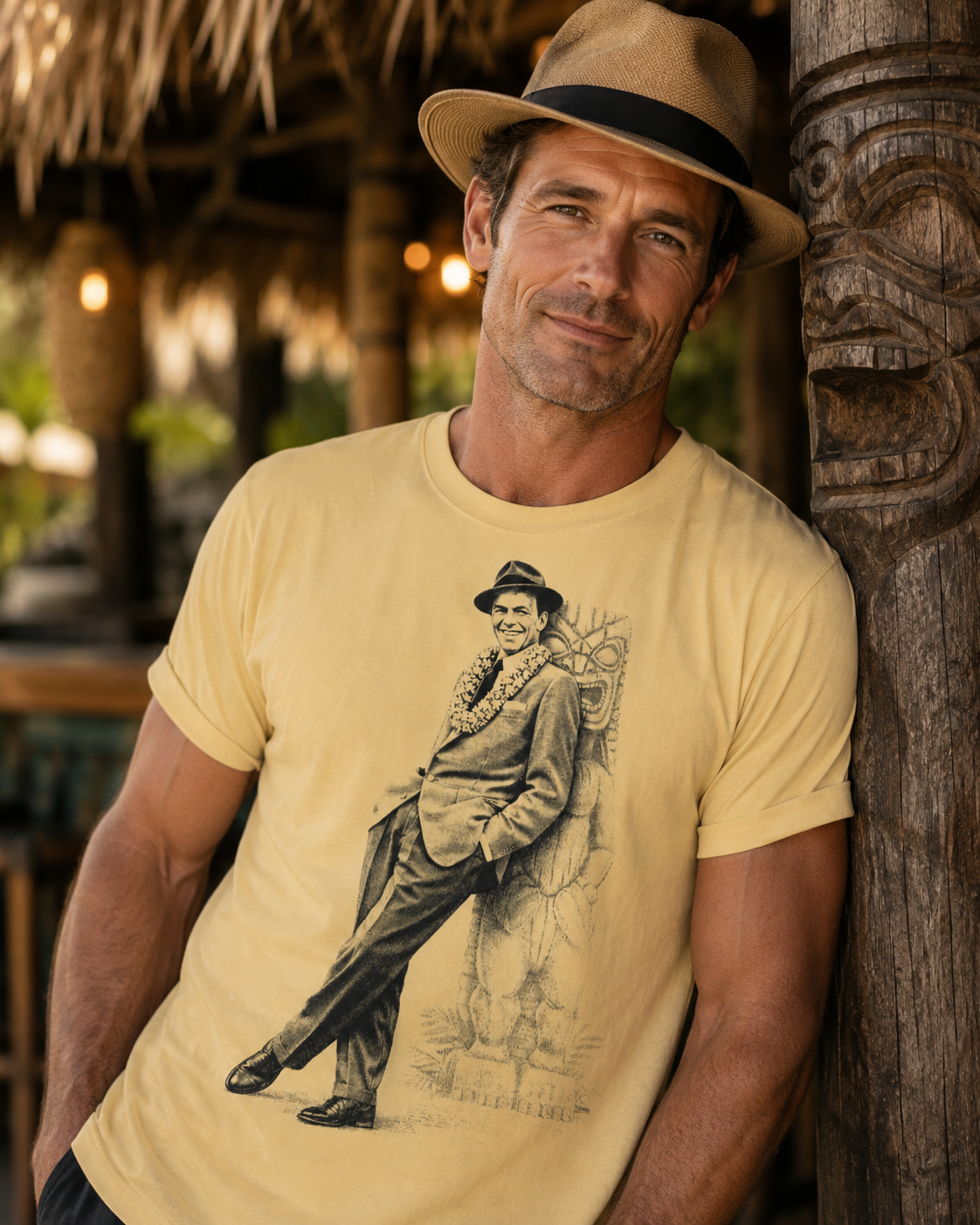 Sinatra in Paradise – Waikiki After Dark – Vintage Lounge Tee