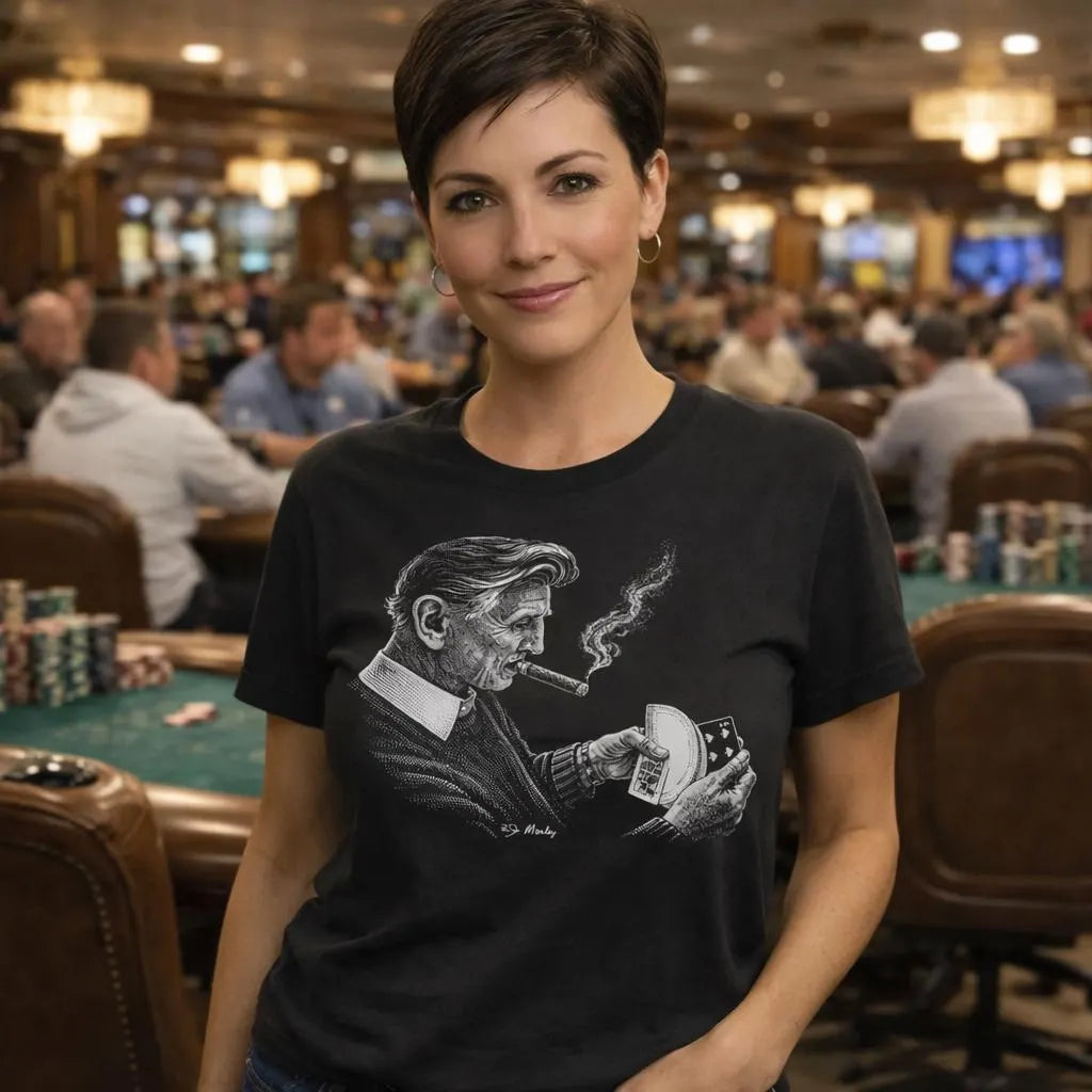 Ed Marlo – Card Master – Vintage Magic Tee - Poker - West Coast