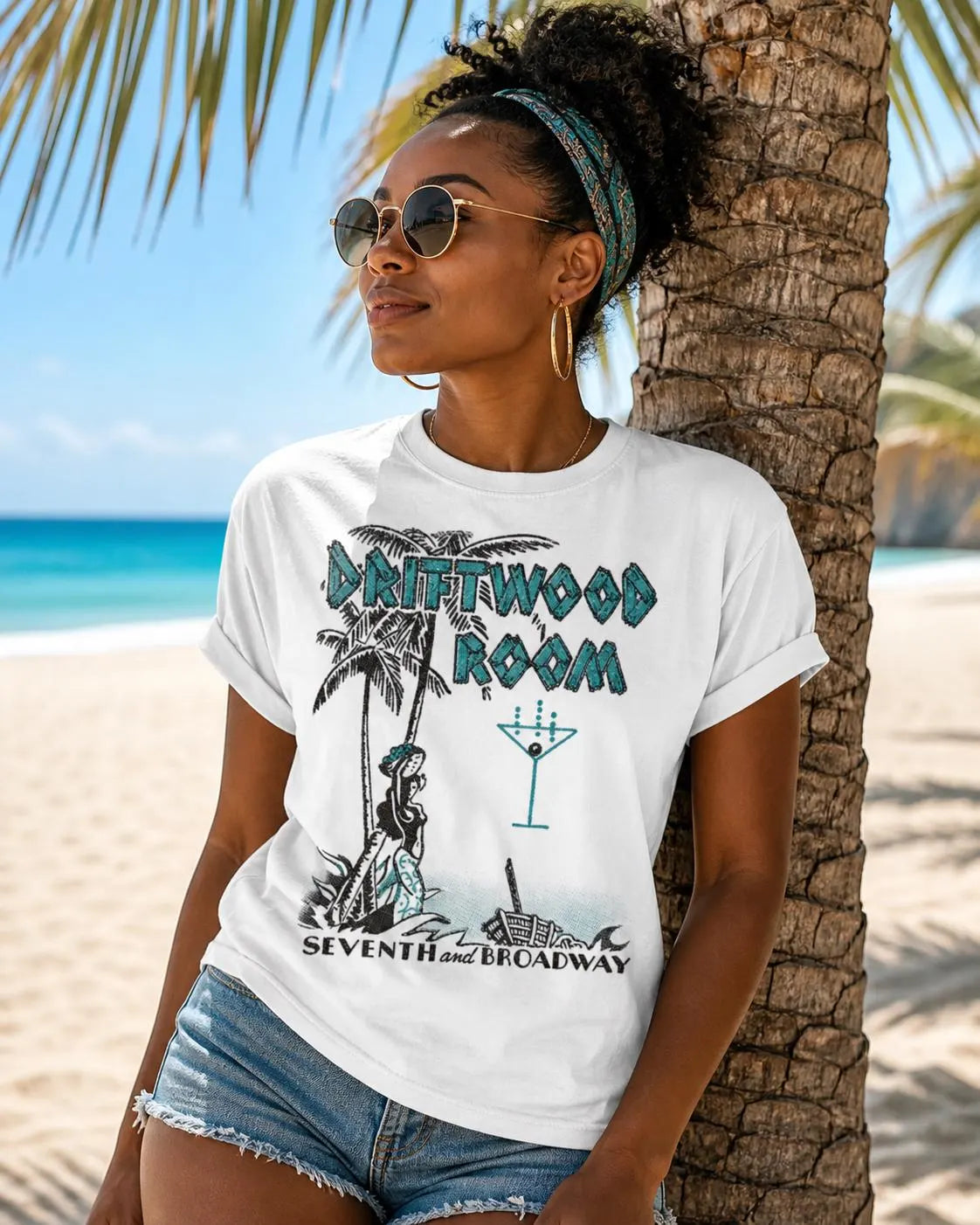 Driftwood Room – Hotel Lankershim – Vintage Tiki Tee - 1930 - pretiki