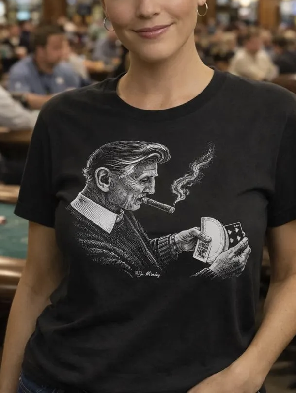 Ed Marlo – Card Master – Vintage Magic Tee - Poker - West Coast