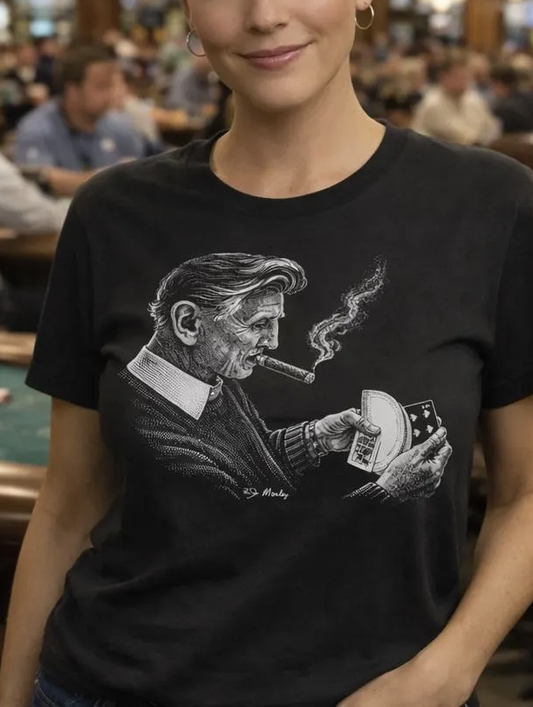 Ed Marlo Card Magic T Shirt, Vintage Poker Graphic Tee, Magician Shirt, Gambler Gift, Card Player